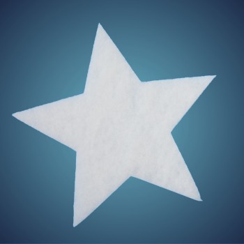 Stern aus schwer entflammbarer Schneewatte, Dicke: ~ 2 cm, Grösse: 41 cm