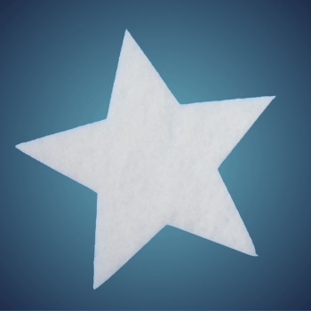 Stern aus schwer entflammbarer Schneewatte, Dicke: ~ 4 cm, selbststehend, Grösse: 41 cm