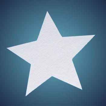 Stern aus Filz, Dicke: ~ 2 mm, Grösse: 12 cm