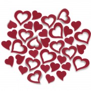 Scattering decoration motive hearts made of felt 25 g