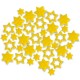 Streudeko Sterne aus Filz in gelb