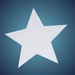 Stern aus Filz, Dicke: ~ 2 mm, Grösse: 29 cm