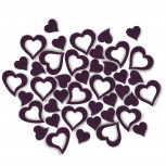 Scattering decoration motive hearts made of felt, purple / 5 g polybag